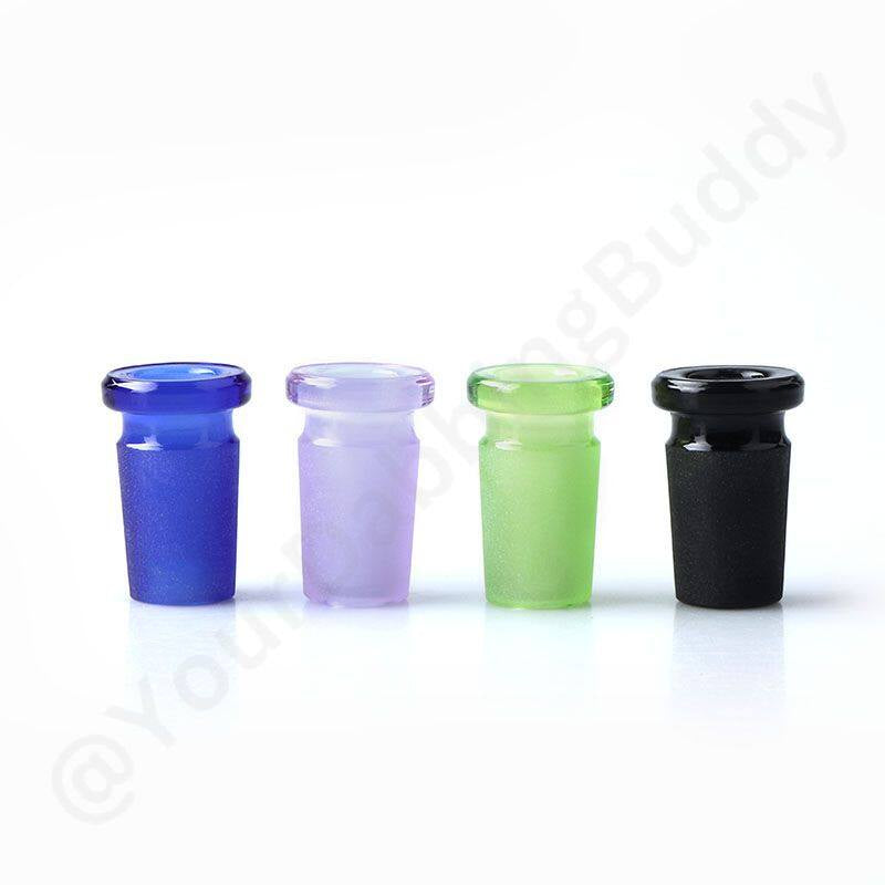 10mm Female to 14mm Male Adapter for Dab Rigs and Bongs - Available in Blue, Black, and Green