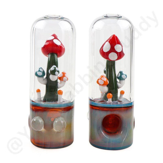 Glass Mushroom House – Artistic Handcrafted Accessory