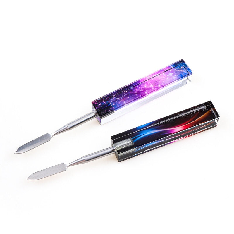Space-Themed Dabbing Tool with Precision Honey Scraper