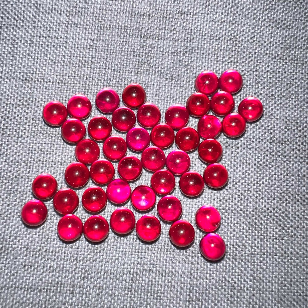 Ruby Terp Pearls Set: Red (OD: 4mm, 5mm, & 6mm)