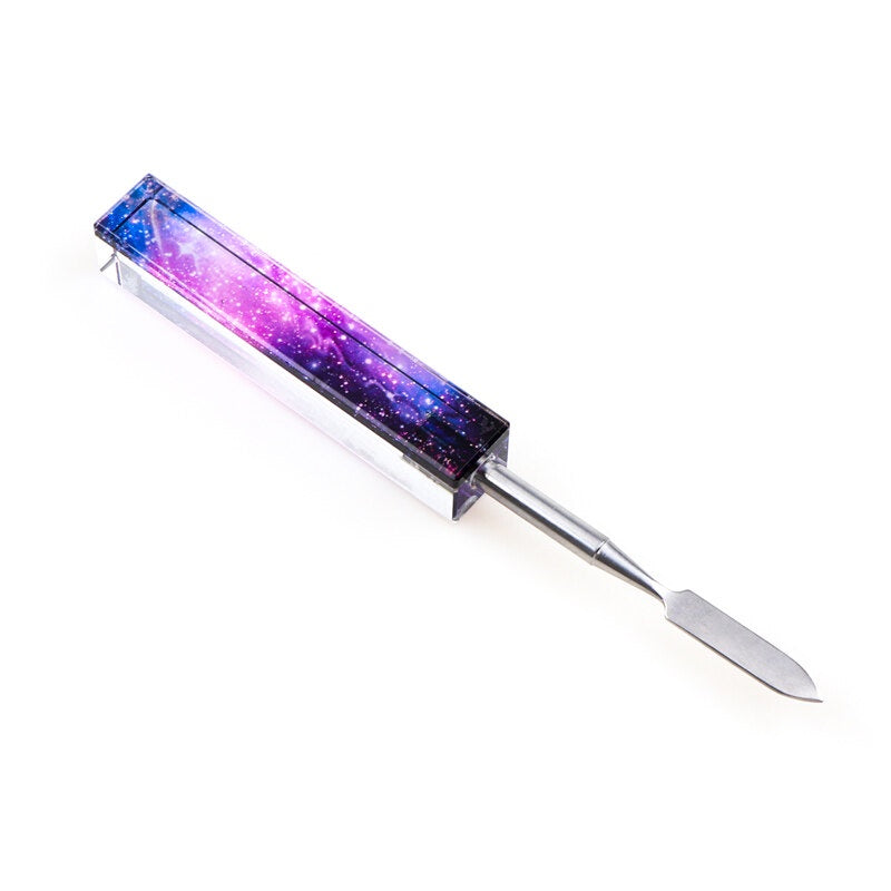 Space-Themed Dabbing Tool with Precision Honey Scraper
