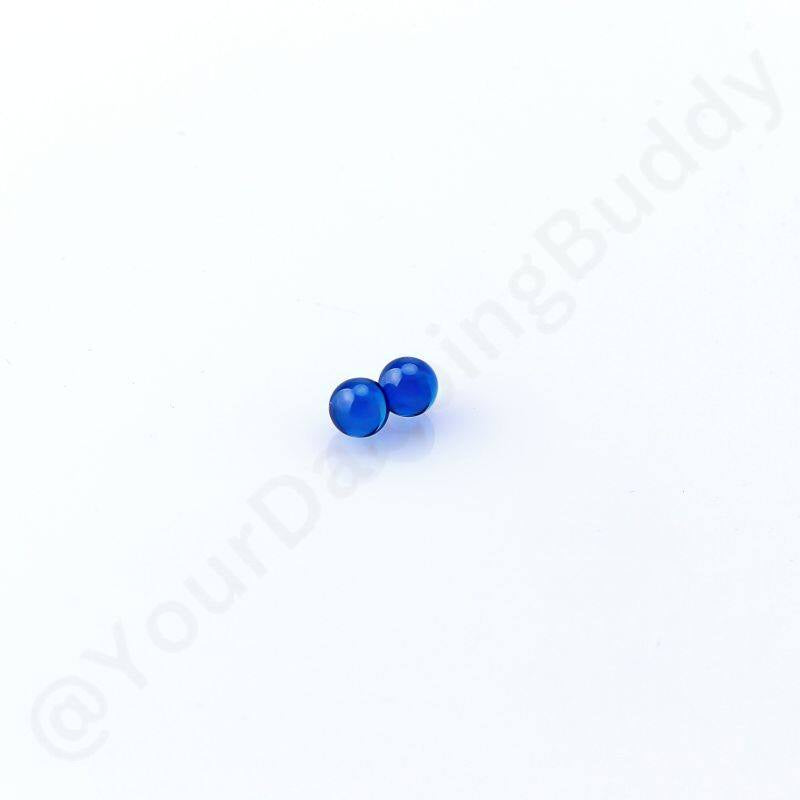 Sapphire Terp Pearls (OD: 4mm & 6mm, Blue Sapphire)