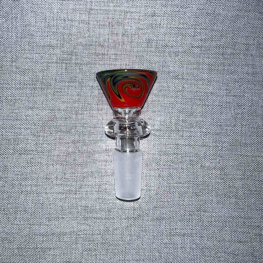 US Color Glass Bowl with Mixed Colors (14mm/18mm Male Joint)