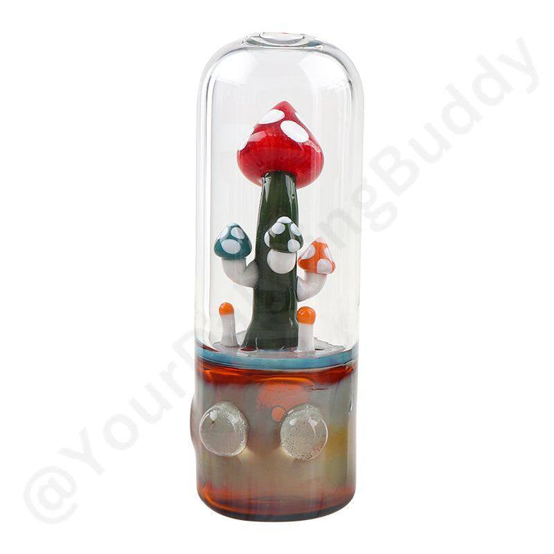 Glass Mushroom House – Artistic Handcrafted Accessory