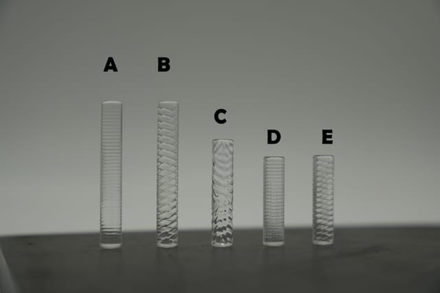 Clear Etched Terp Pillars