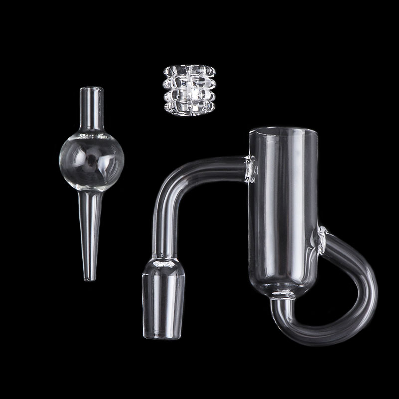 Quartz Cyclone Reactor Kit β Multi-Chamber Quartz Banger with Insert + Carb Cap β Clear Quartz