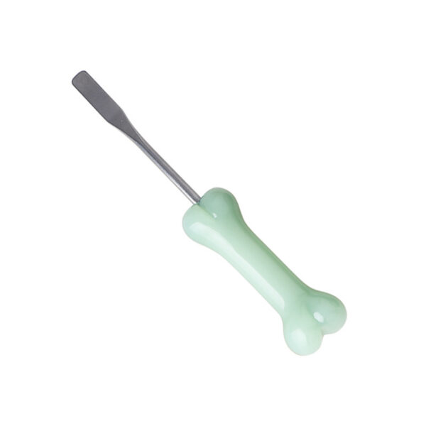 Glass Bone Dabber with Metal Tip – Precision Dabbing Tool