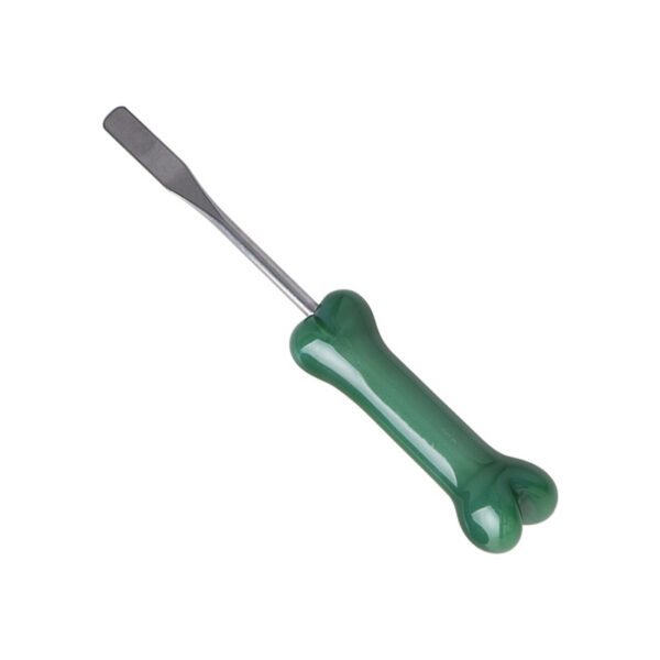 Glass Bone Dabber with Metal Tip – Precision Dabbing Tool