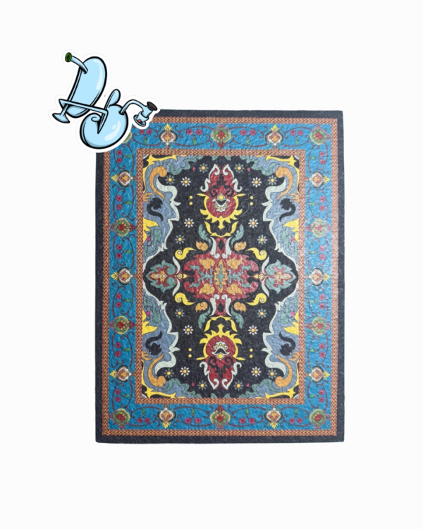 Large-format MoodMat dab mat with clean ROBDT collaboration design. Durable, non-slip and impact-absorbing surface. Made from recycled materials in the USA. Size: 27.5 × 20.5 cm.