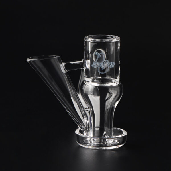Quartz Slide Slurper Banger with Dab Tool Holder – Built-In Slide Dabber Slot