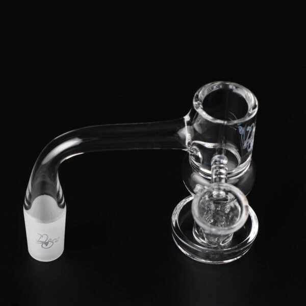 Quartz Slide Slurper Banger with Dab Tool Holder – Built-In Slide Dabber Slot