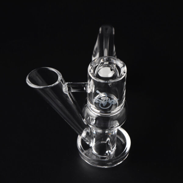 Quartz Slide Slurper Banger with Dab Tool Holder – Built-In Slide Dabber Slot