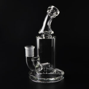 Minimal Glass Dab Rig 20 cm – Stable Design with Percolator · 14 mm Joint