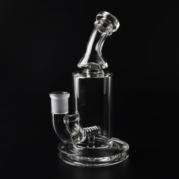 Minimal Glass Dab Rig 20 cm – Stable Design with Percolator · 14 mm Joint