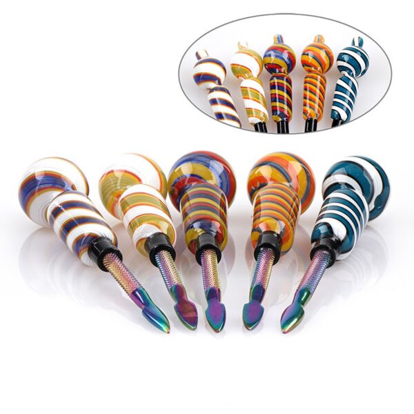 Slim glass dabber in pen-style design for precise handling and clean control. Lightweight, simple, and ideal for everyday setups.